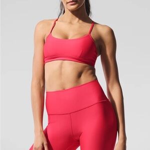 ALO Yoga Airlift Intrigue Bra Candy Red